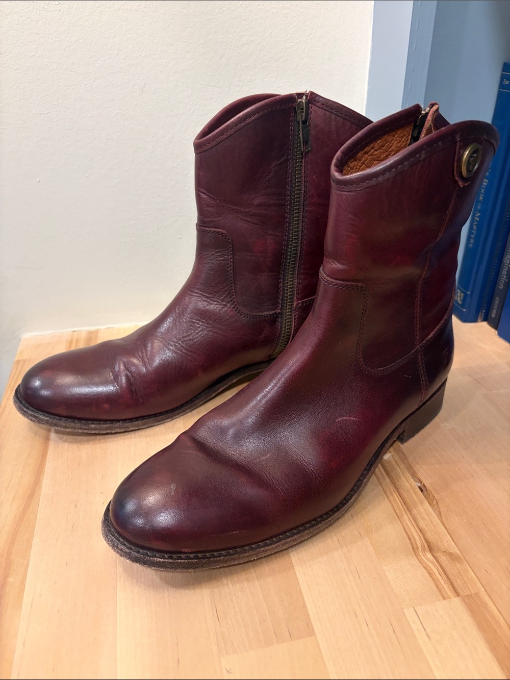 Frye Leather Kellie Button Boots